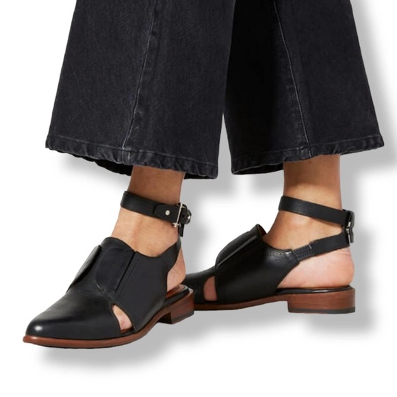 Ariat Shoes - Two24 Rush Slingback Country Chic Sandal Boots in Black Leather: Women's 8